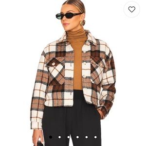 NWT Revolve blanknyc plaid cropped jacket